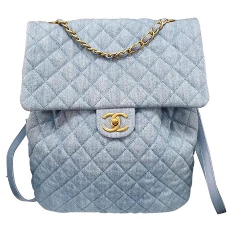 pre owned chanel denim urban spirit backpack|Chanel gabrielle backpack beige.